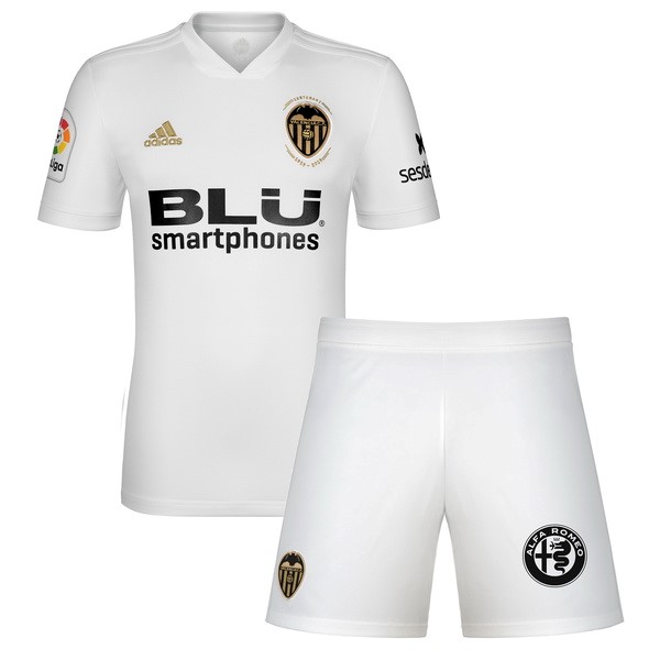Camiseta Valencia 1ª Niño 2018-2019 Blanco
